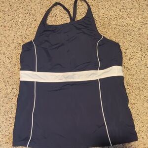 Lands' End Sport Navy Blue Top